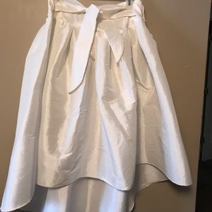 Beautiful White high low skirt